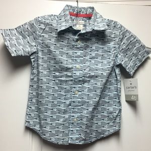 Carter’s Fish Button-down Kids Shirt